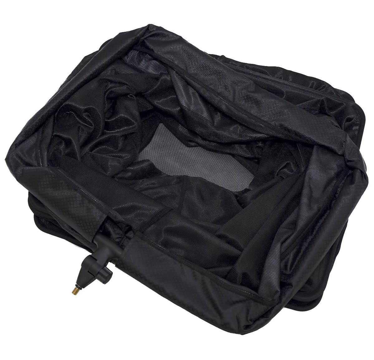 Drennan Big River 4 m leefnet – opgevouwen net met rechthoekige ringen en kantelbevestiging met schroefdraad