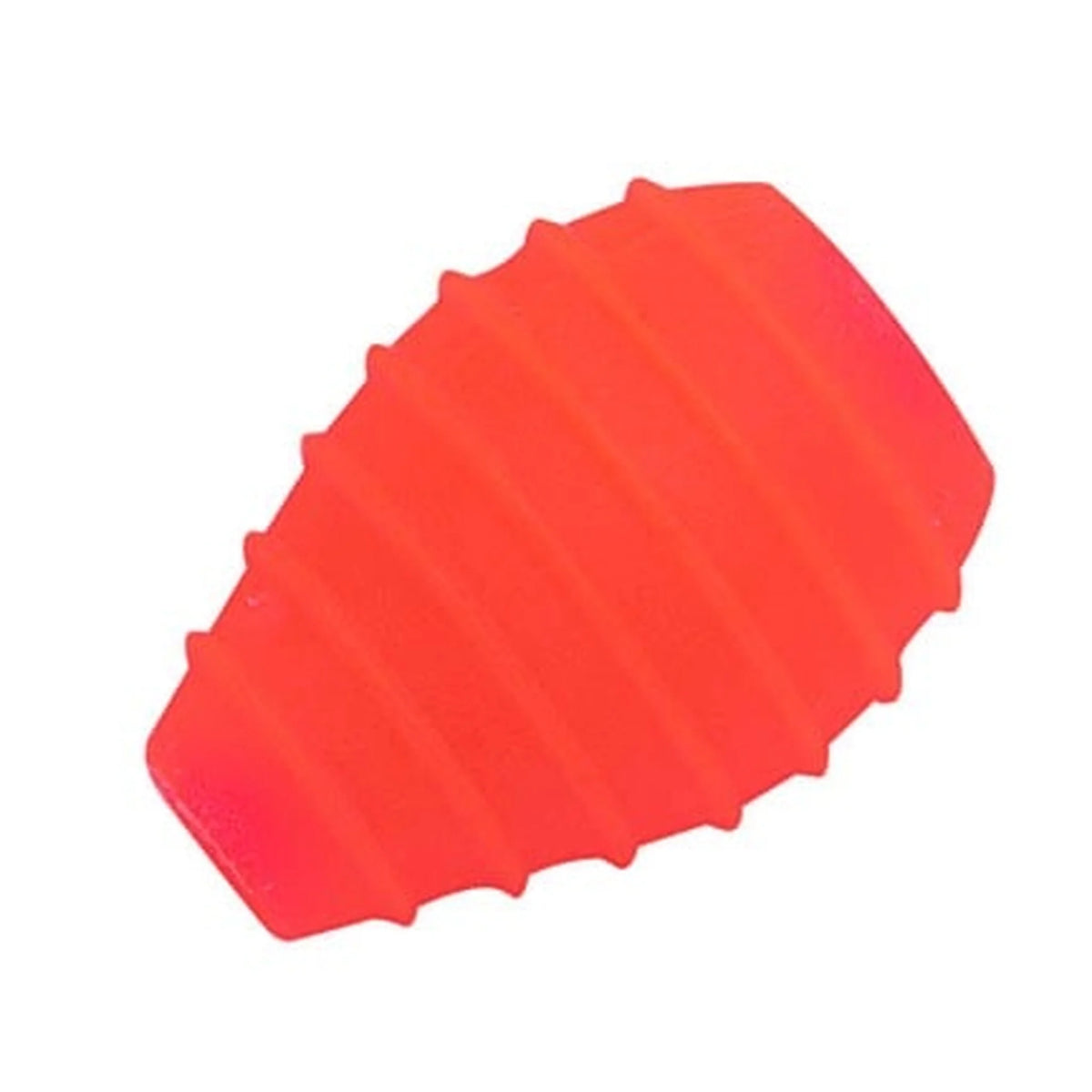 Detail van een rode Drennan Puller Bead