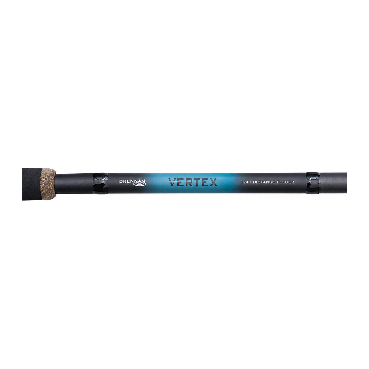 Drennan Vertex 13 ft Distance Feeder – horizontale close-up van de modelopdruk