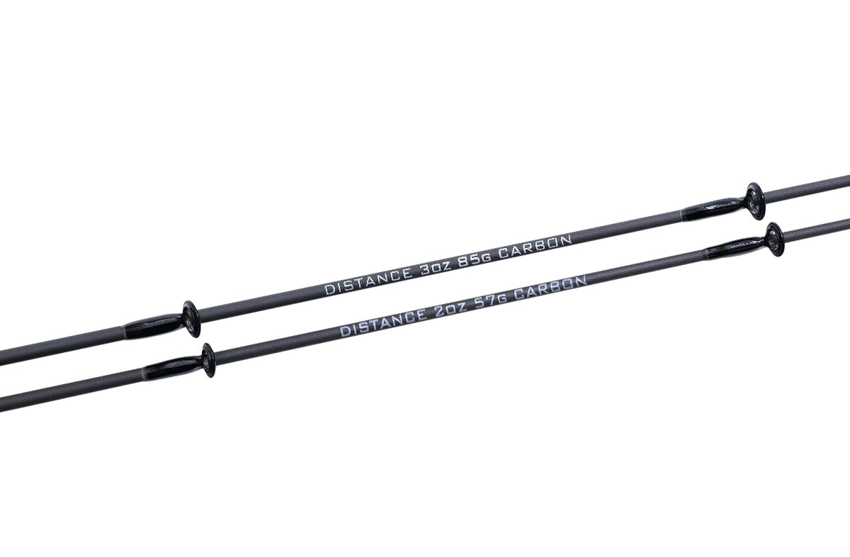 Drennan Vertex Distance Feeder – carbon feedertoppen met sterkteaanduidingen en geleideogen