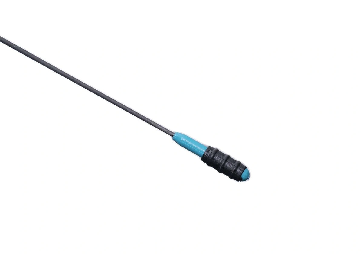 Drennan Vertex Elasticated Whip Kit 4 m – detail van de Pole Hook Up met blauwe connector
