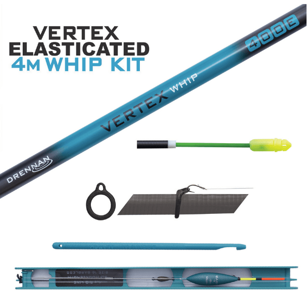 drennan vertex elasticated whip kit 4m