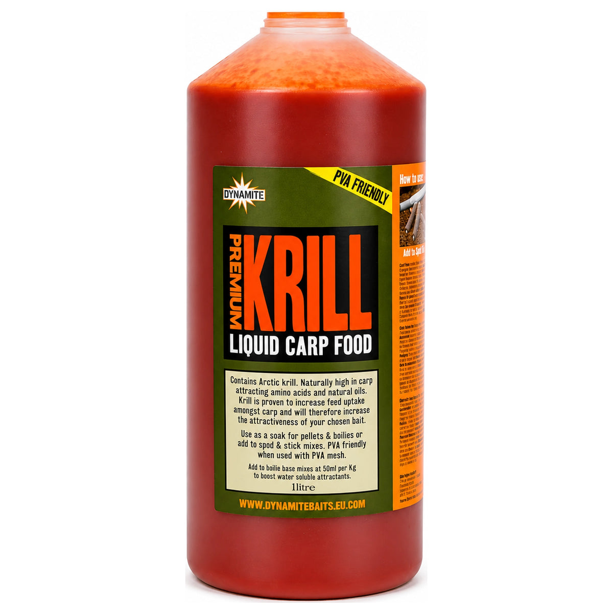 Dynamite Baits Premium Liquid Carp Food 1L Krill – vloeibare lokstof