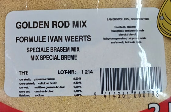 eurofish golden rod mix 2.5kg