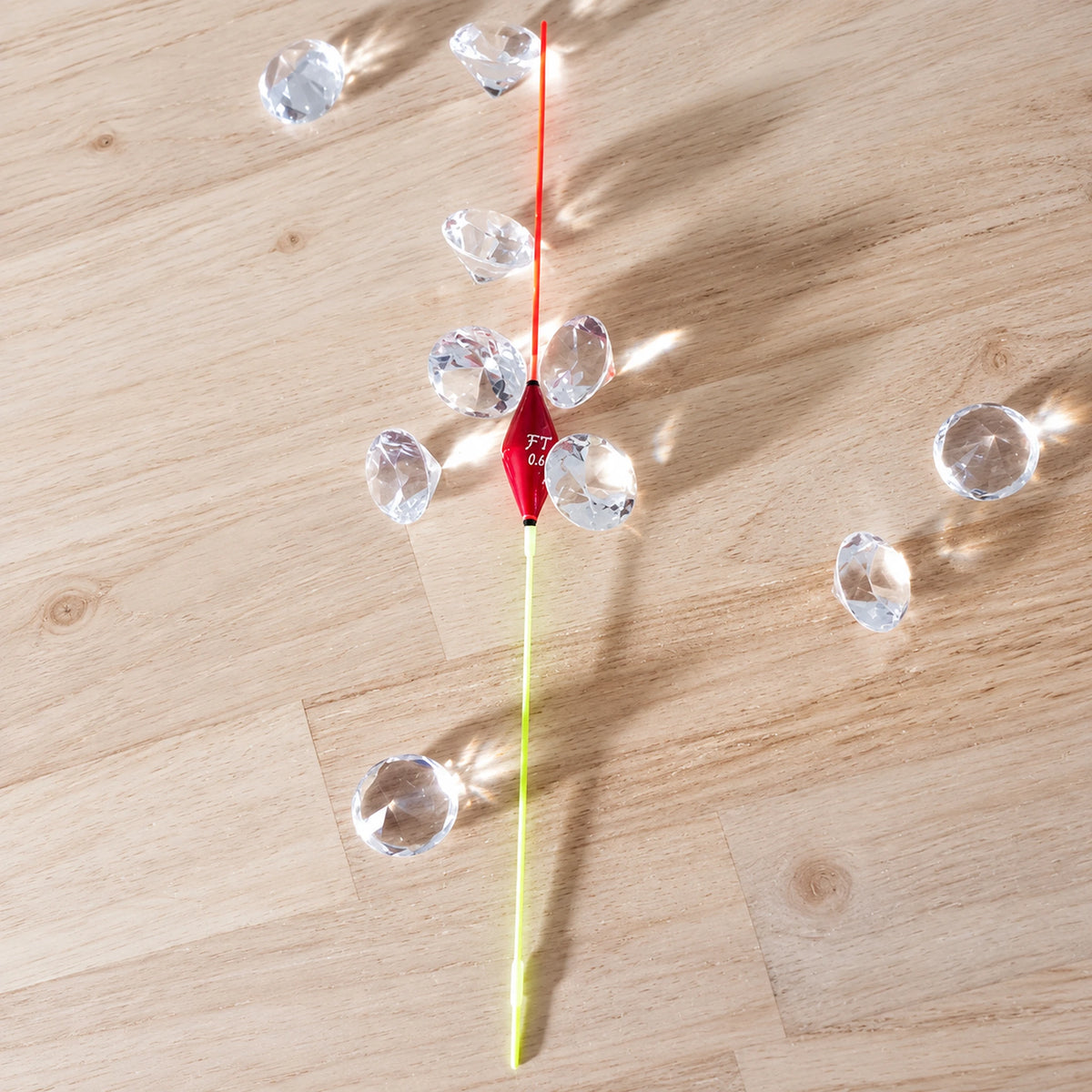 Fishing Things Diamond Paste dobber tussen decoratieve diamanten