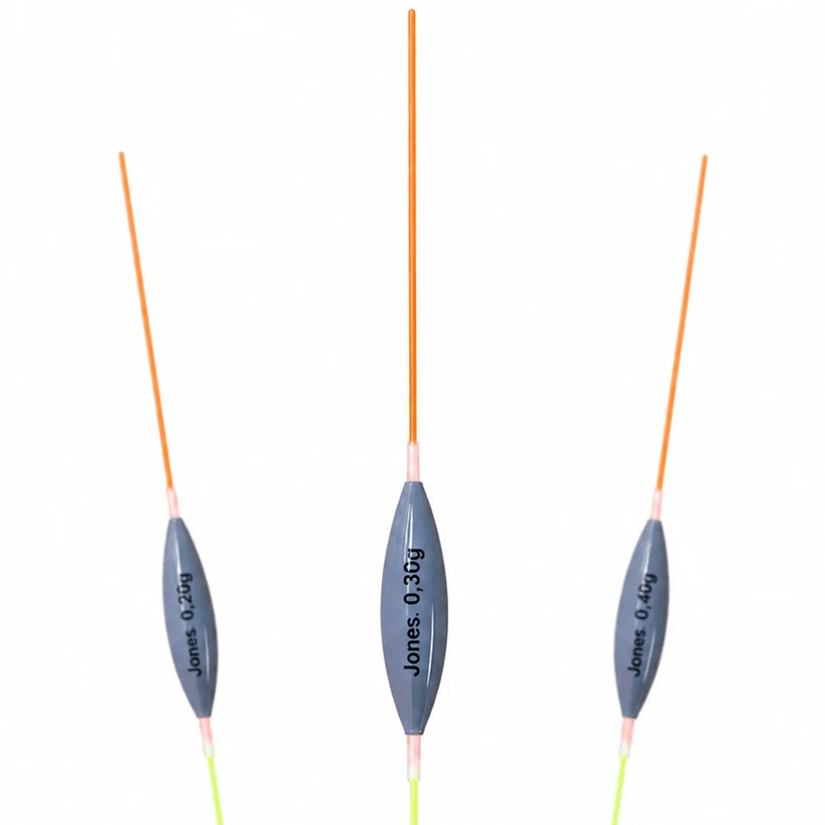 Fishing Things Jones drie dobbers met oranje antennes