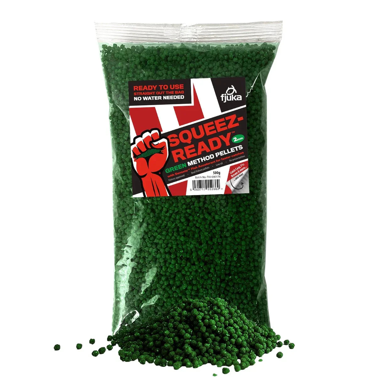 Fjuka Squeez-Ready Method Pellets 2mm Green