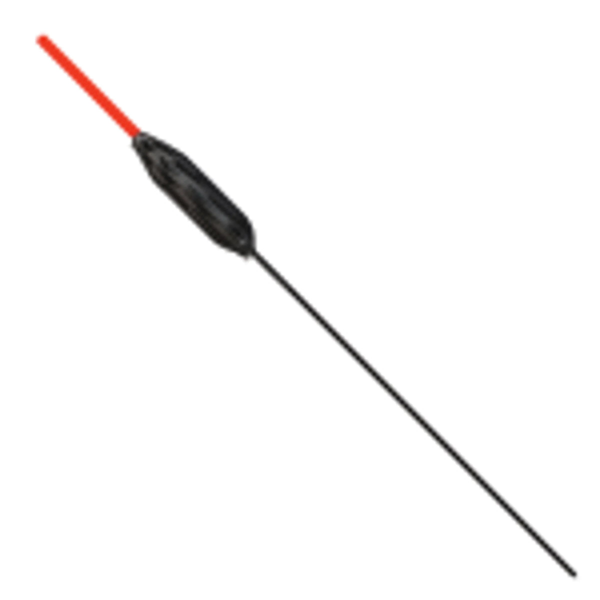 Fun Fishing K1 Pro slanke inline dobber met rode antenne en zwarte glasvezelsteel