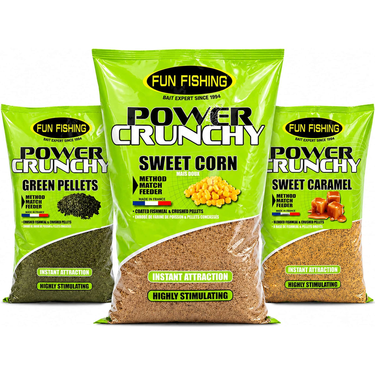 Fun Fishing Power Crunchy 2kg grondvoer assortiment