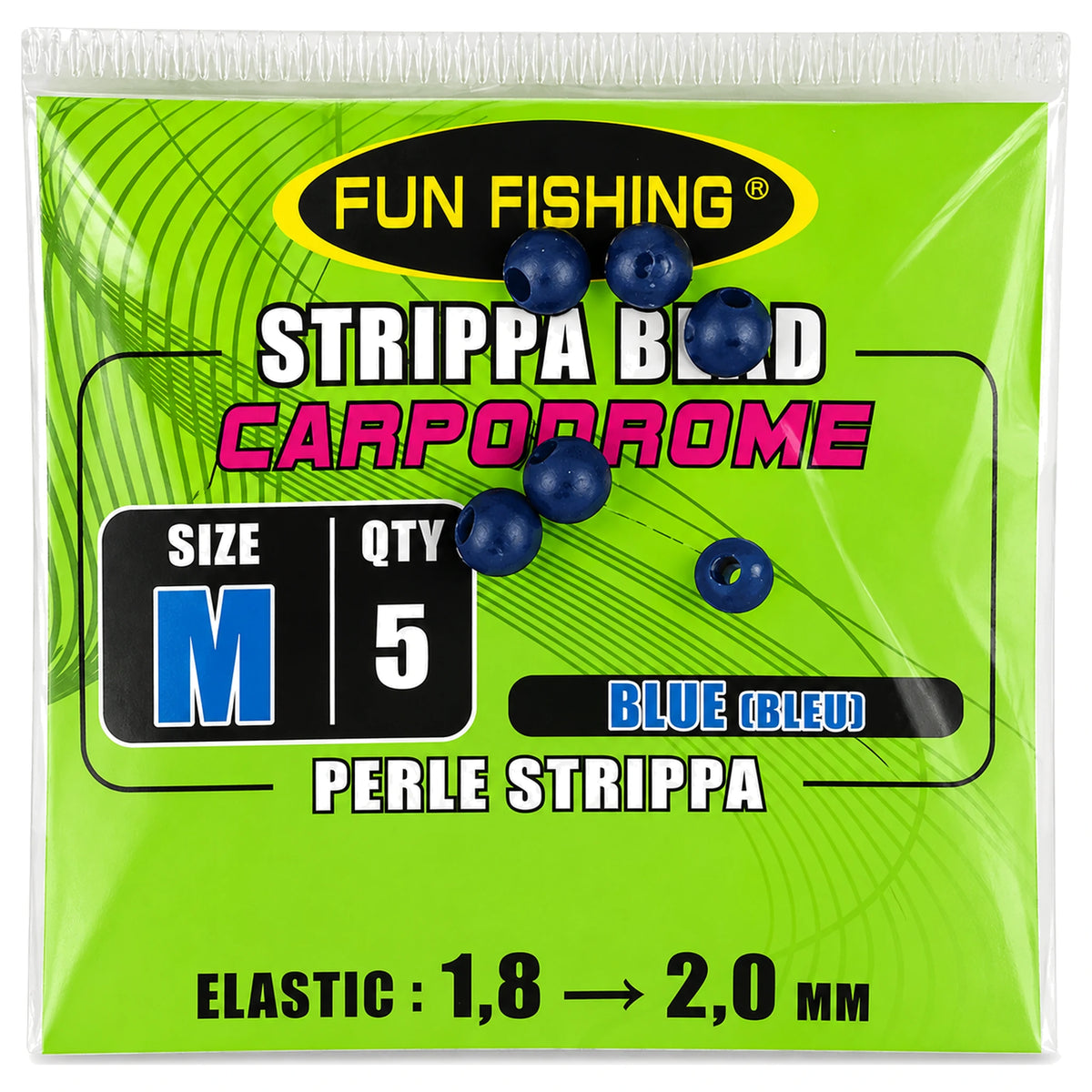 Fun Fishing Strippa Bead Medium – blauwe trekkralen