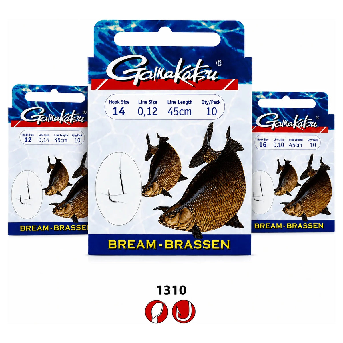 Gamakatsu Bream LS-1310 onderlijnen in meerdere maten