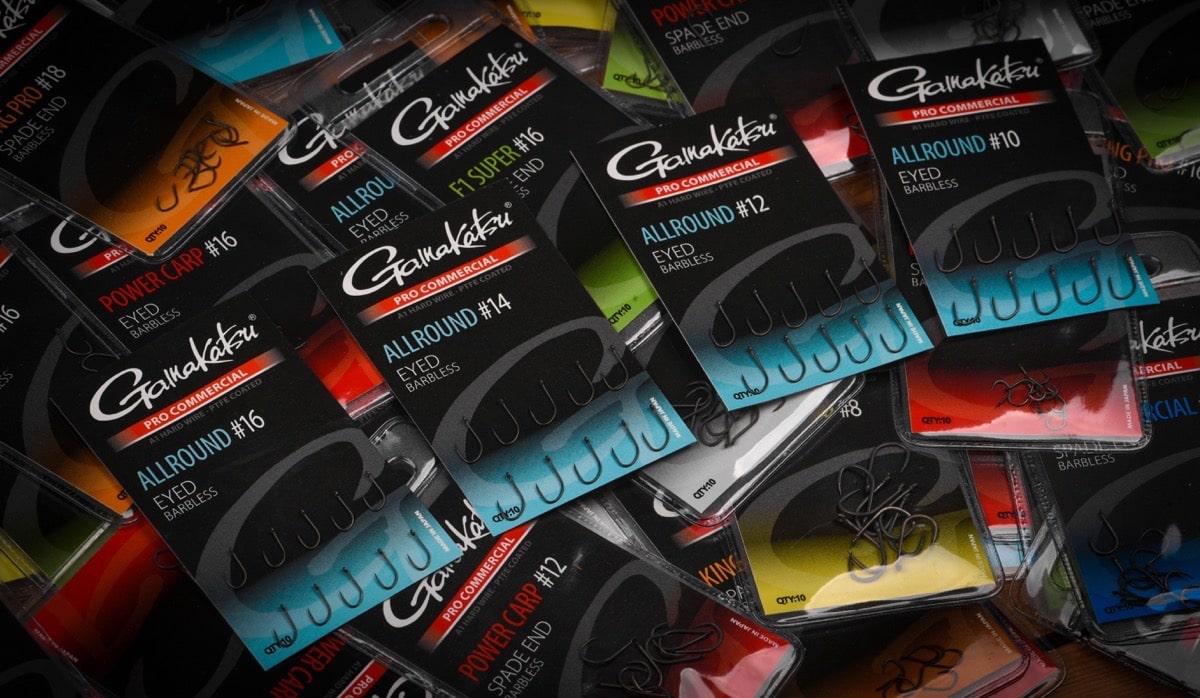 Gamakatsu pro commercial allround eyed barbless haken