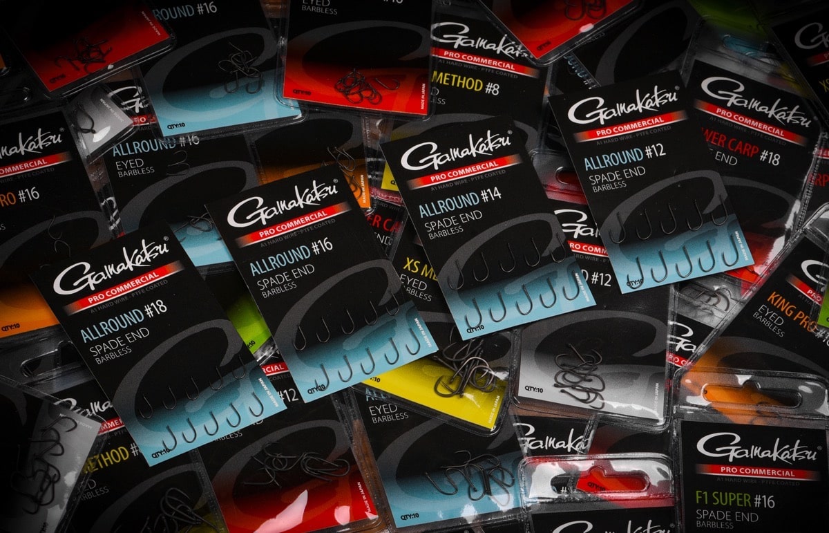 Gamakatsu pro commercial allround spade end barbless haken