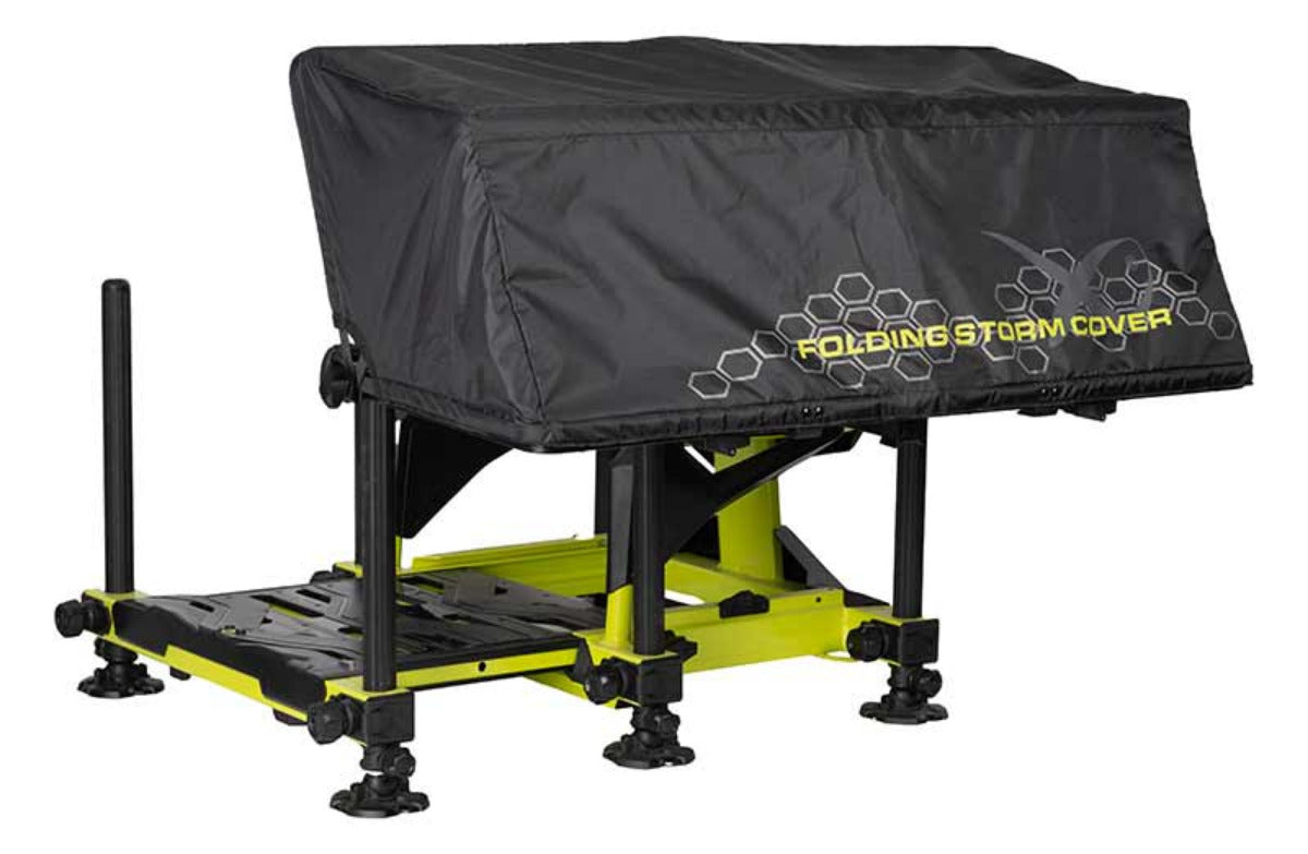 Matrix folding side tray storm cover