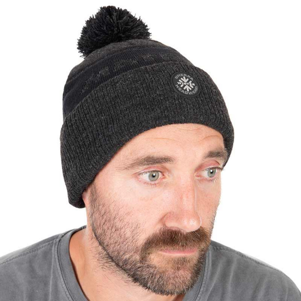 Matrix grey sherpa bobble hat