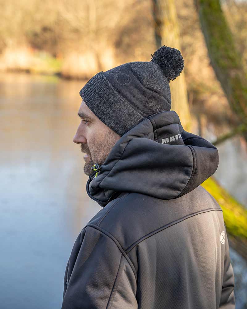Matrix grey sherpa bobble hat