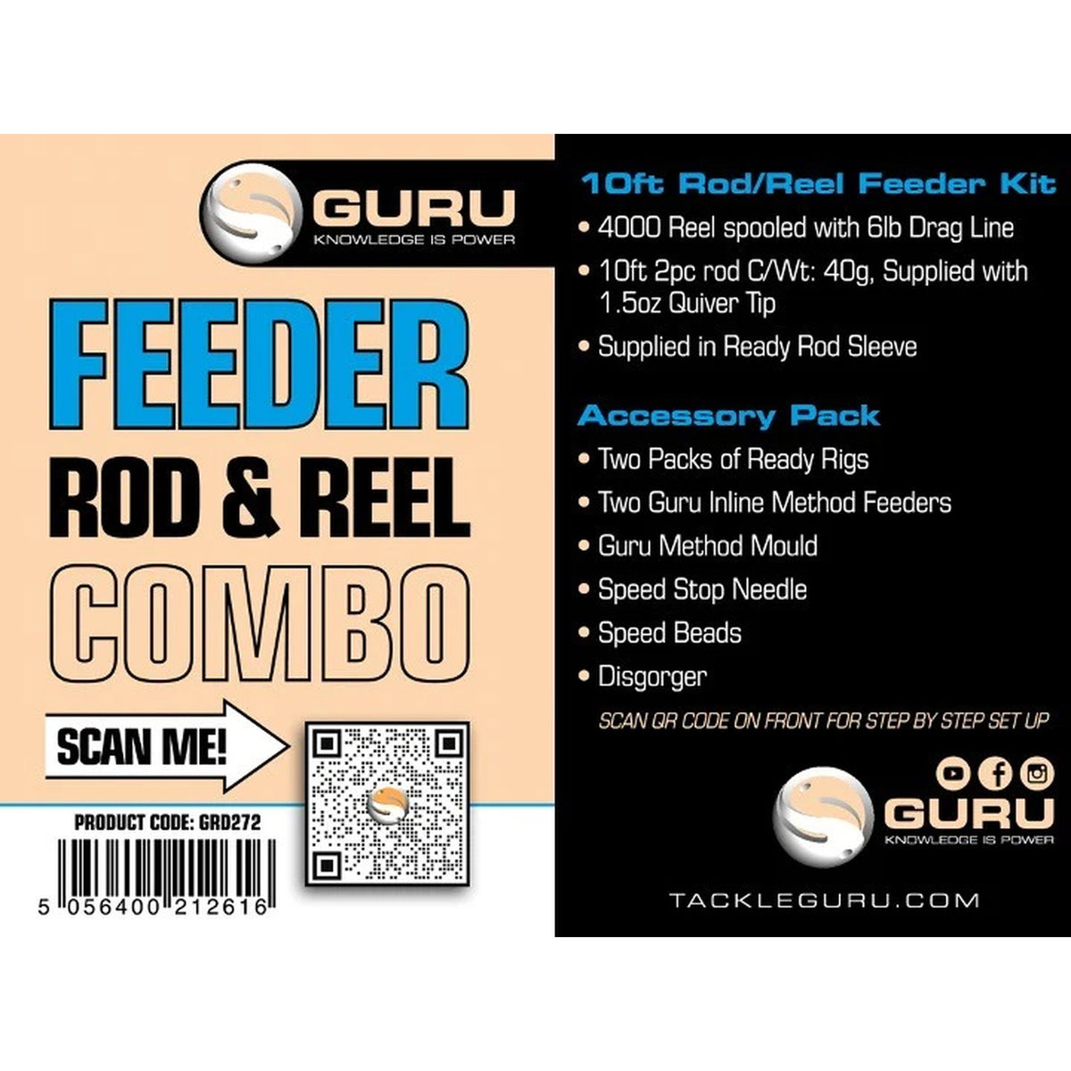 Guru 10 foot Feeder Rod And Reel Combo – detailafbeelding 1 van de feederhengel- en molenset