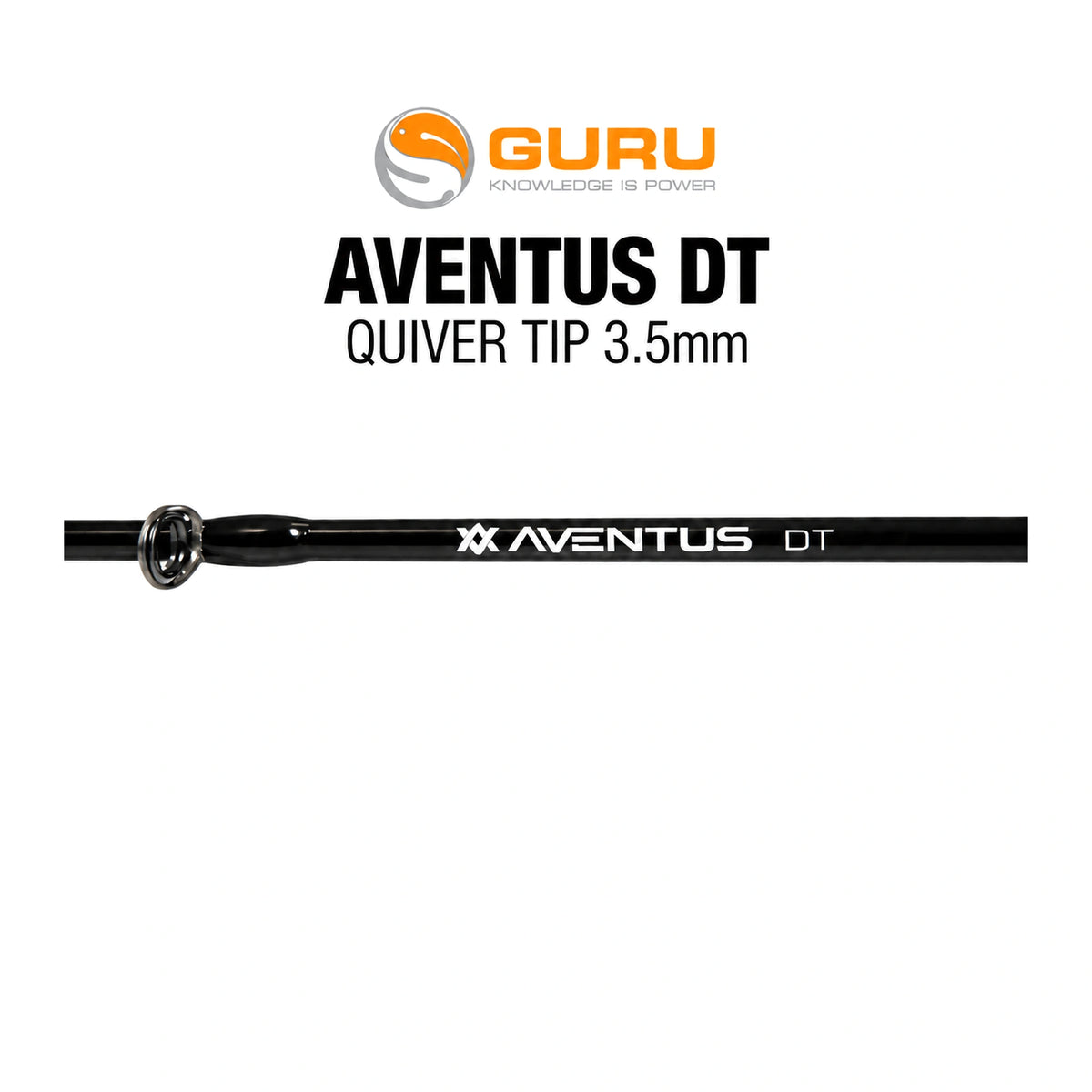 Guru Aventus DT Quiver Tip 3.5mm – algemene cover met Guru-logo, modelopdruk en geleideoog