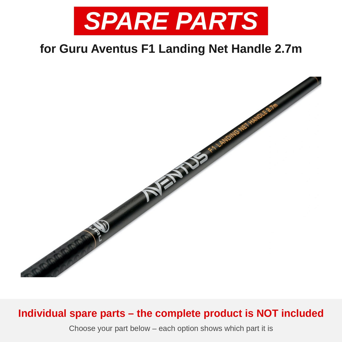 Guru Aventus F1 Landing Net Handle 2.7m – onderdelen (GRD130)
