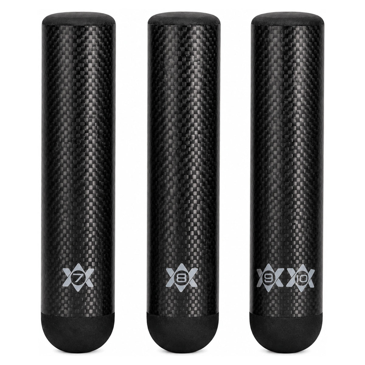 Guru Carbon Pole Protector – overzicht van de drie uitvoeringen voor delen 7, 8 en 9/10; geen driepack