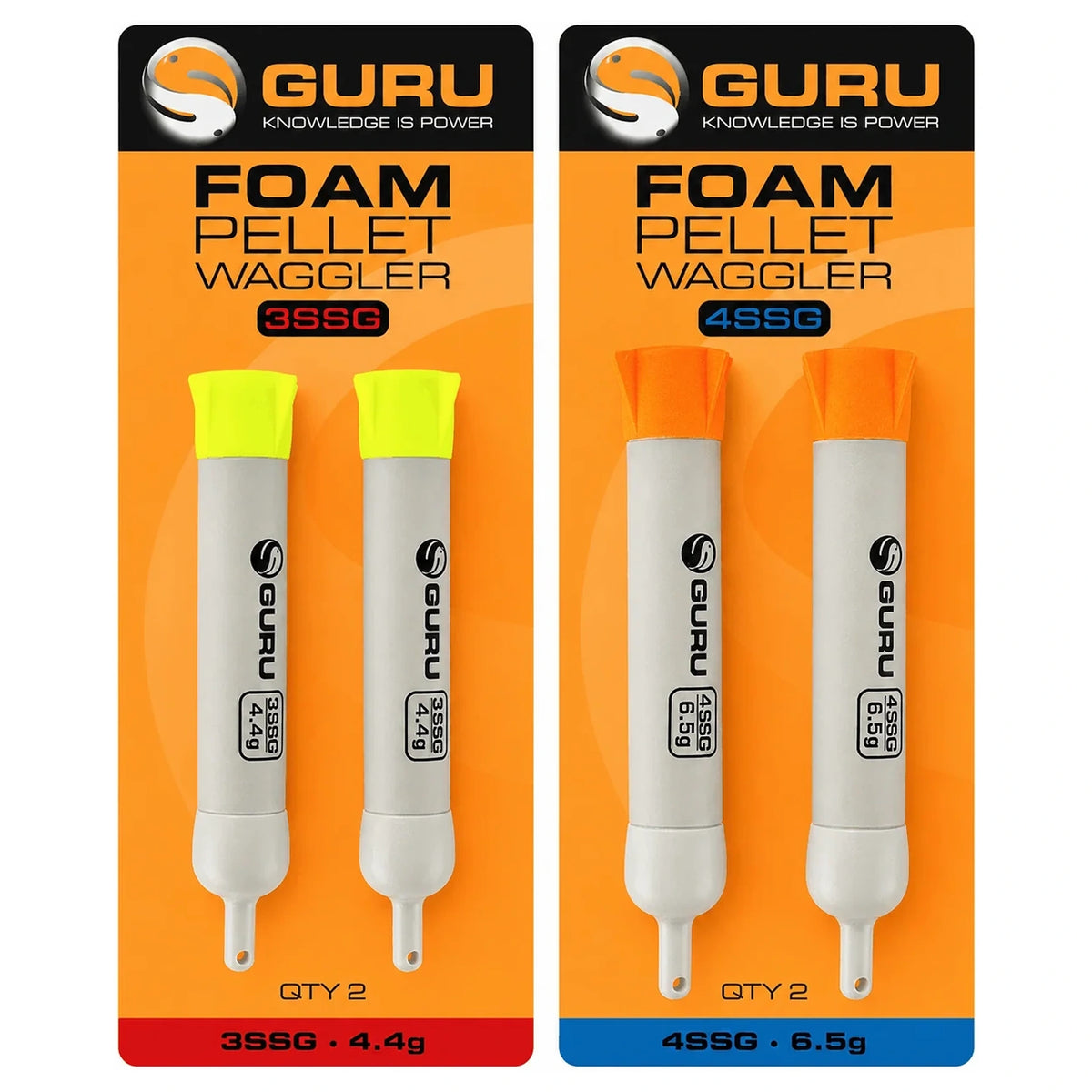 Guru Foam Pellet Waggler – verpakkingen 3SSG 4.4g en 4SSG 6.5g