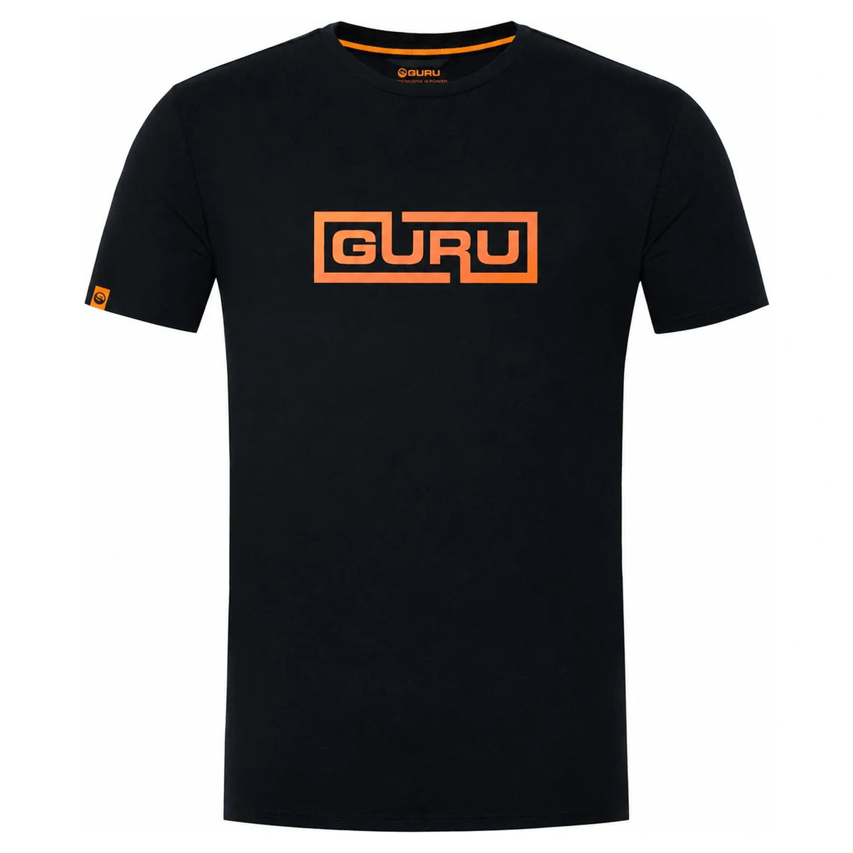 Guru Gradient Connect zwart T-shirt met oranje borstlogo