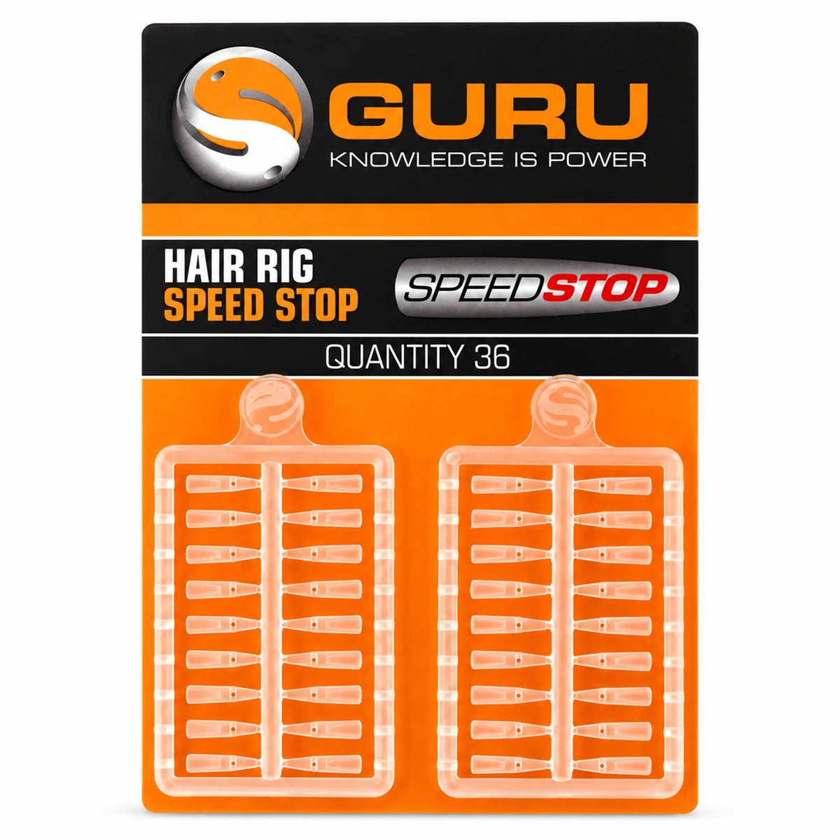 Guru Hair Rig Speed Stop GSS – verpakking met 36 aasstoppers