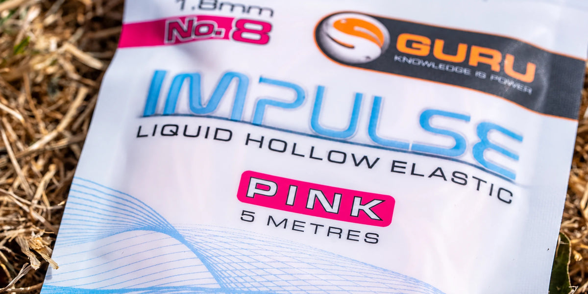 Guru Hollow Elastic 5m 1.8 mm roze – detail van de verpakking