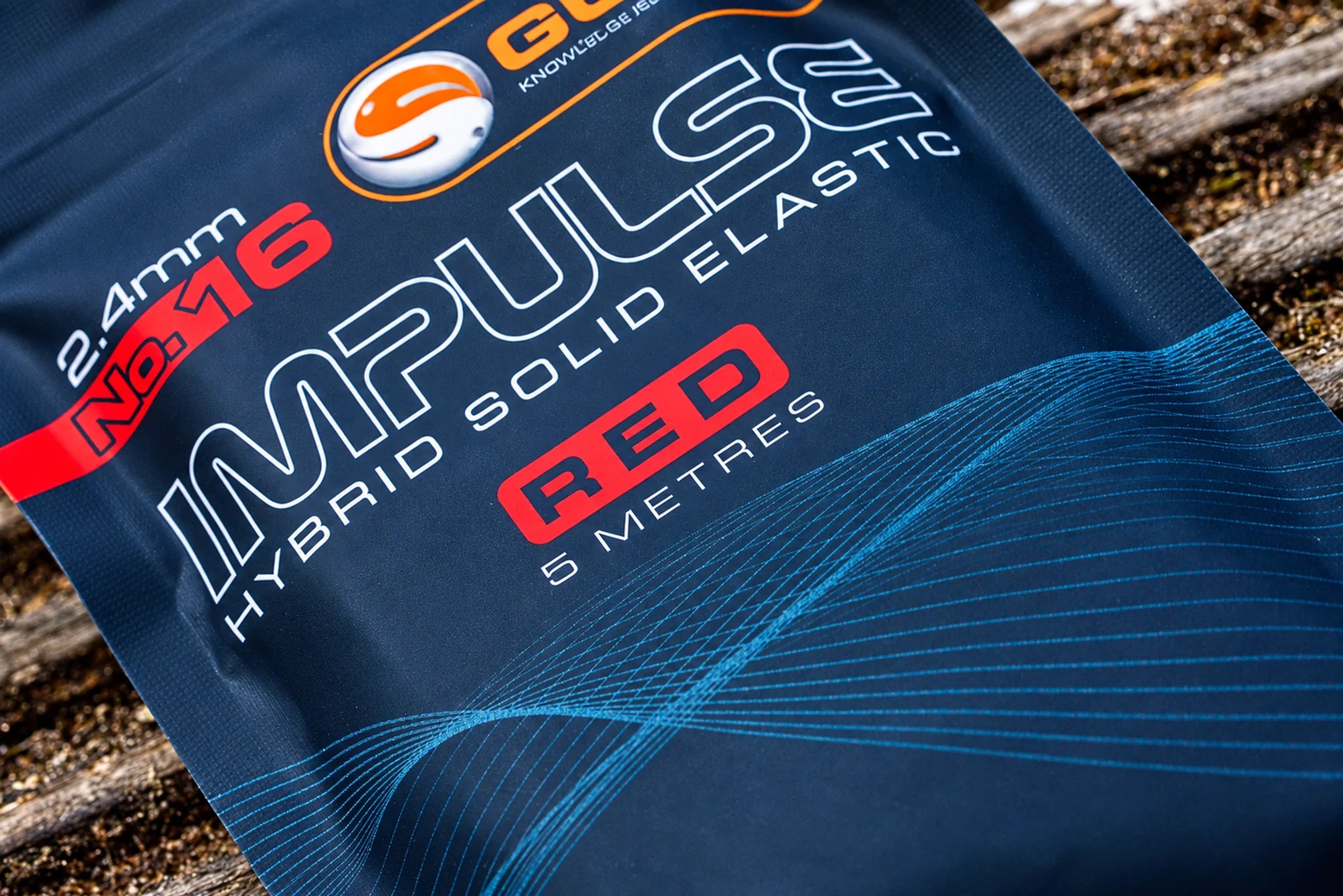 Guru Hybrid Elastic 5m 2.4 mm rood – detail van de rode uitvoering