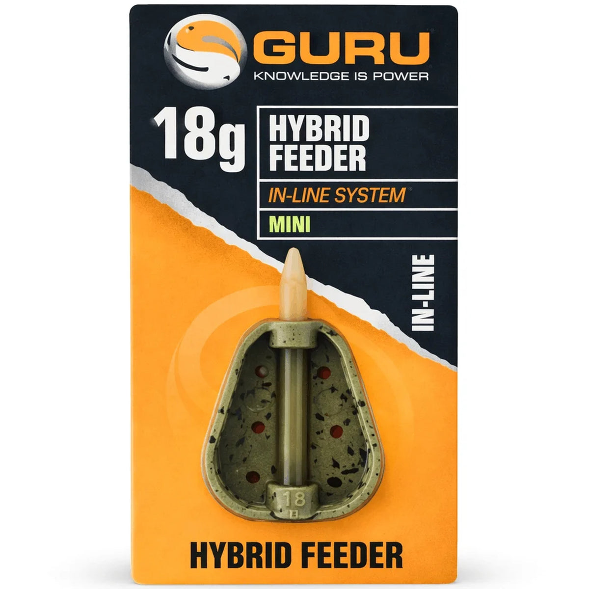 Guru Hybrid Feeder In-line System 18 g Mini met verpakking