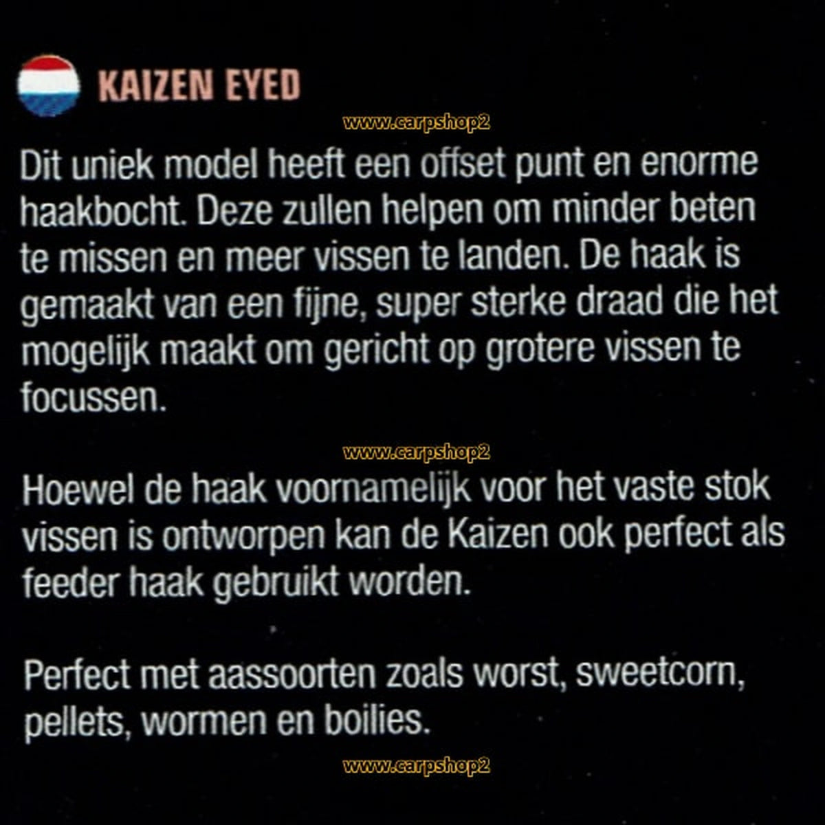 Informatie over Guru Kaizen Eyed Barbless haken