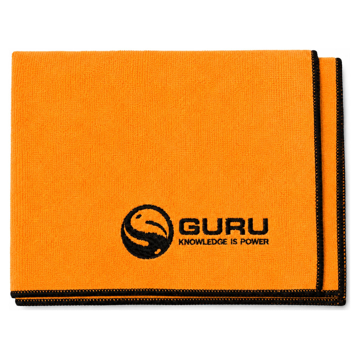 Guru Microfibre Towel - oranje microvezelhanddoek met zwarte rand
