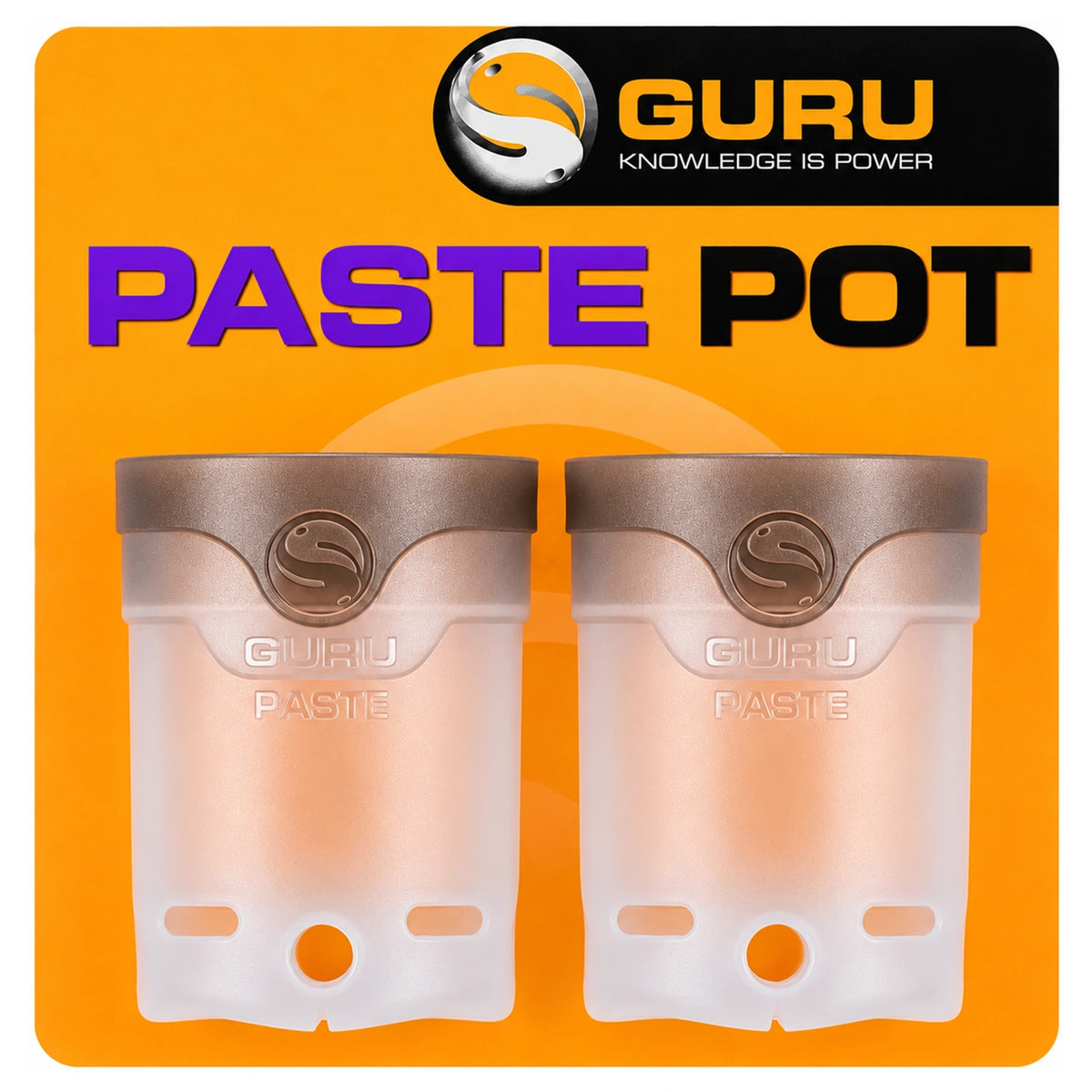 Guru Paste Pot – verpakking met twee doorschijnende voerpotten voor deeg