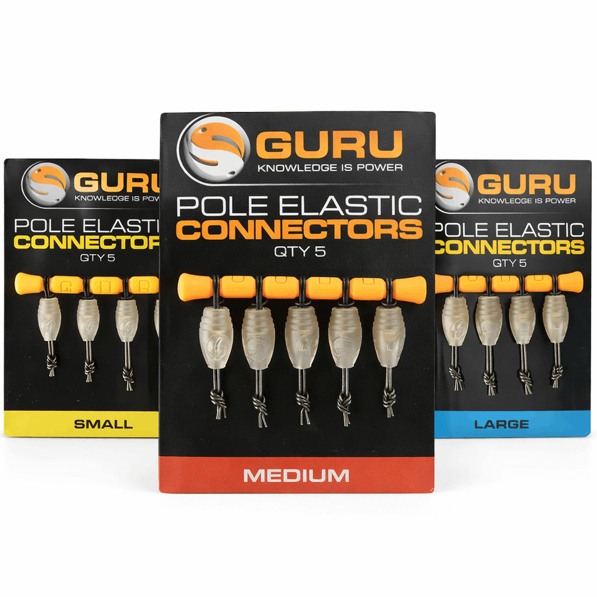 Guru Pole Elastic Connectors – assortiment Small, Medium en Large