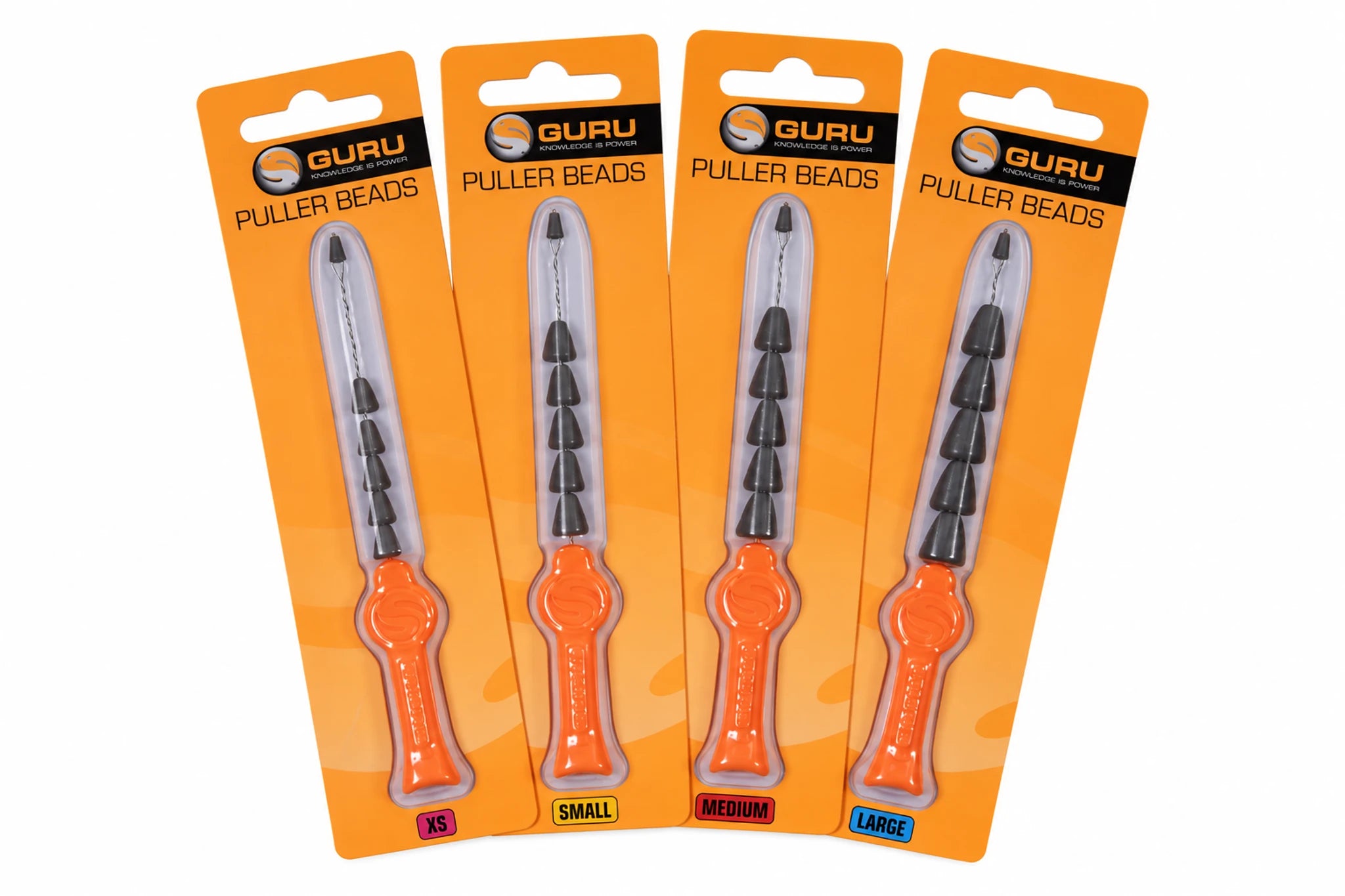 Guru Puller Beads – vier verpakkingen op witte achtergrond