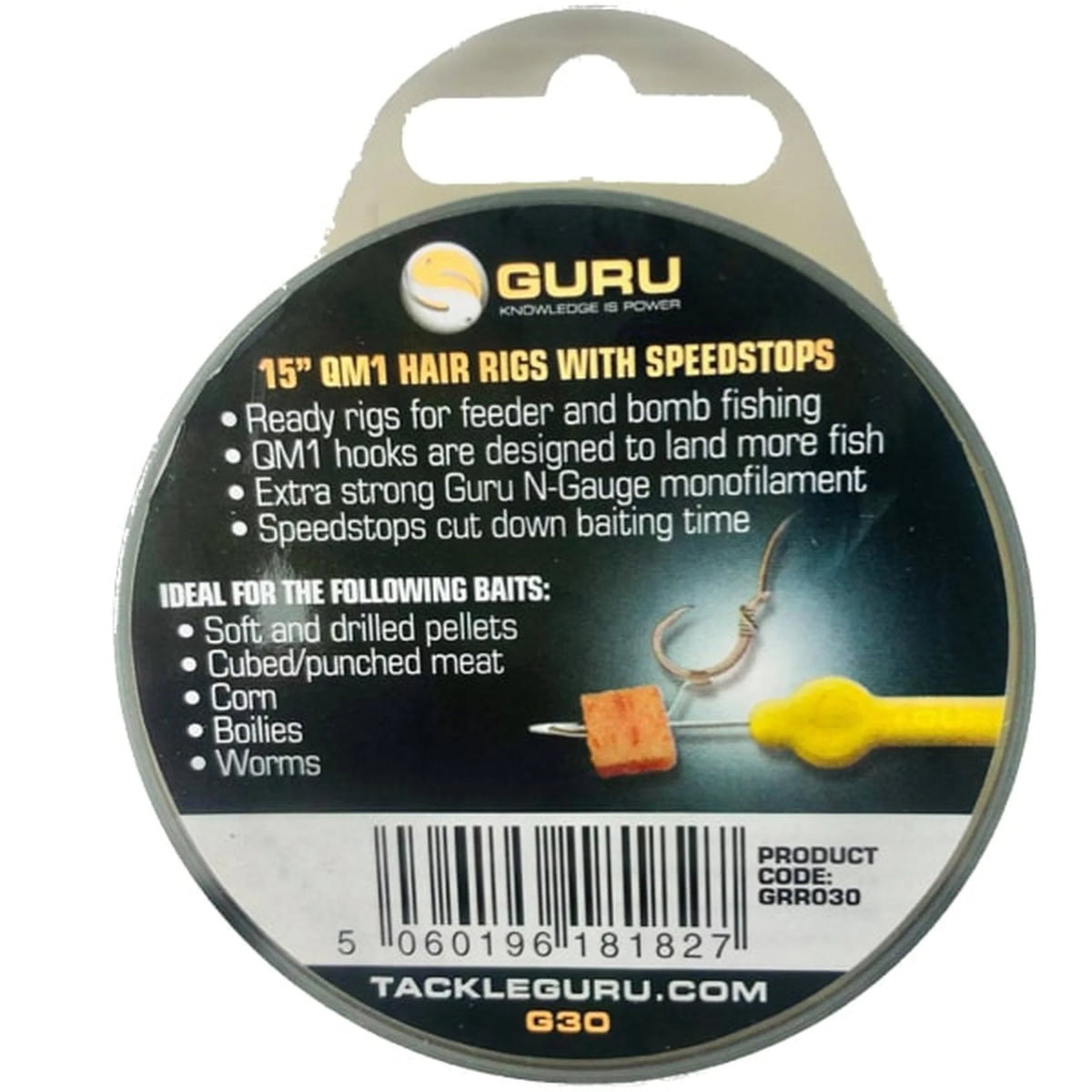 Guru QM1 Speedstop Rigs 15 inch - productinformatie achterzijde