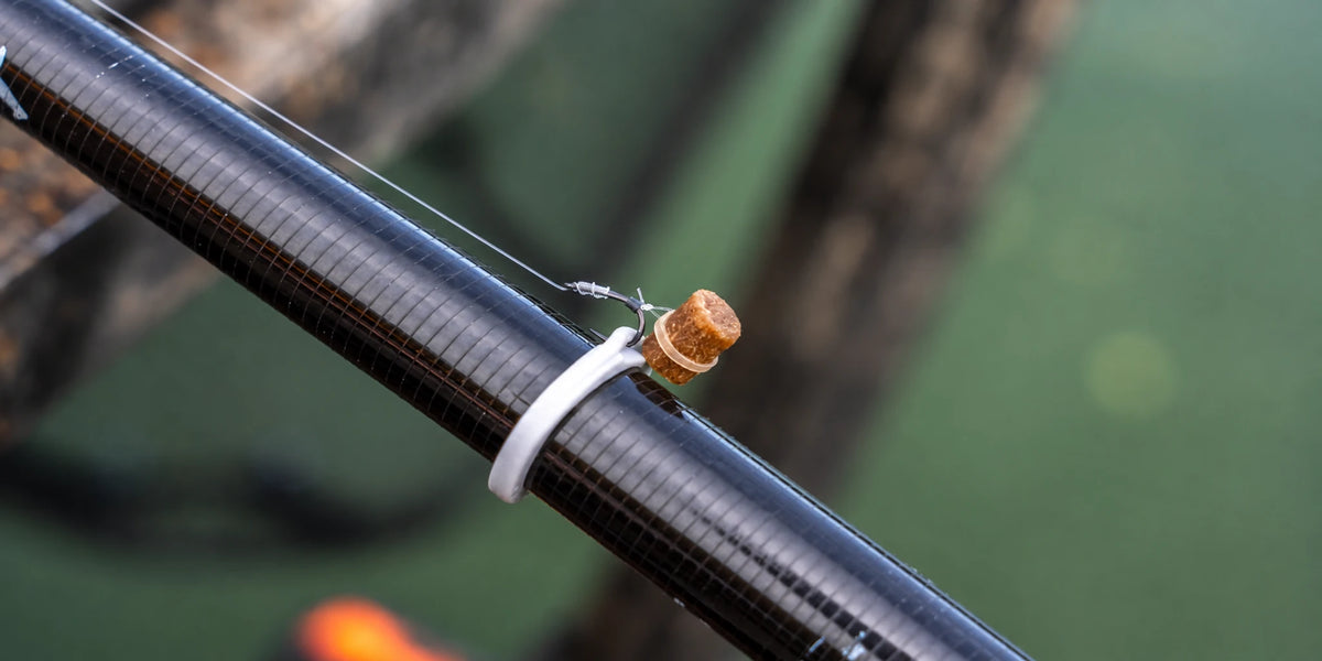 Guru Rig Hook Ups tuig met pellet netjes vastgezet op de topset