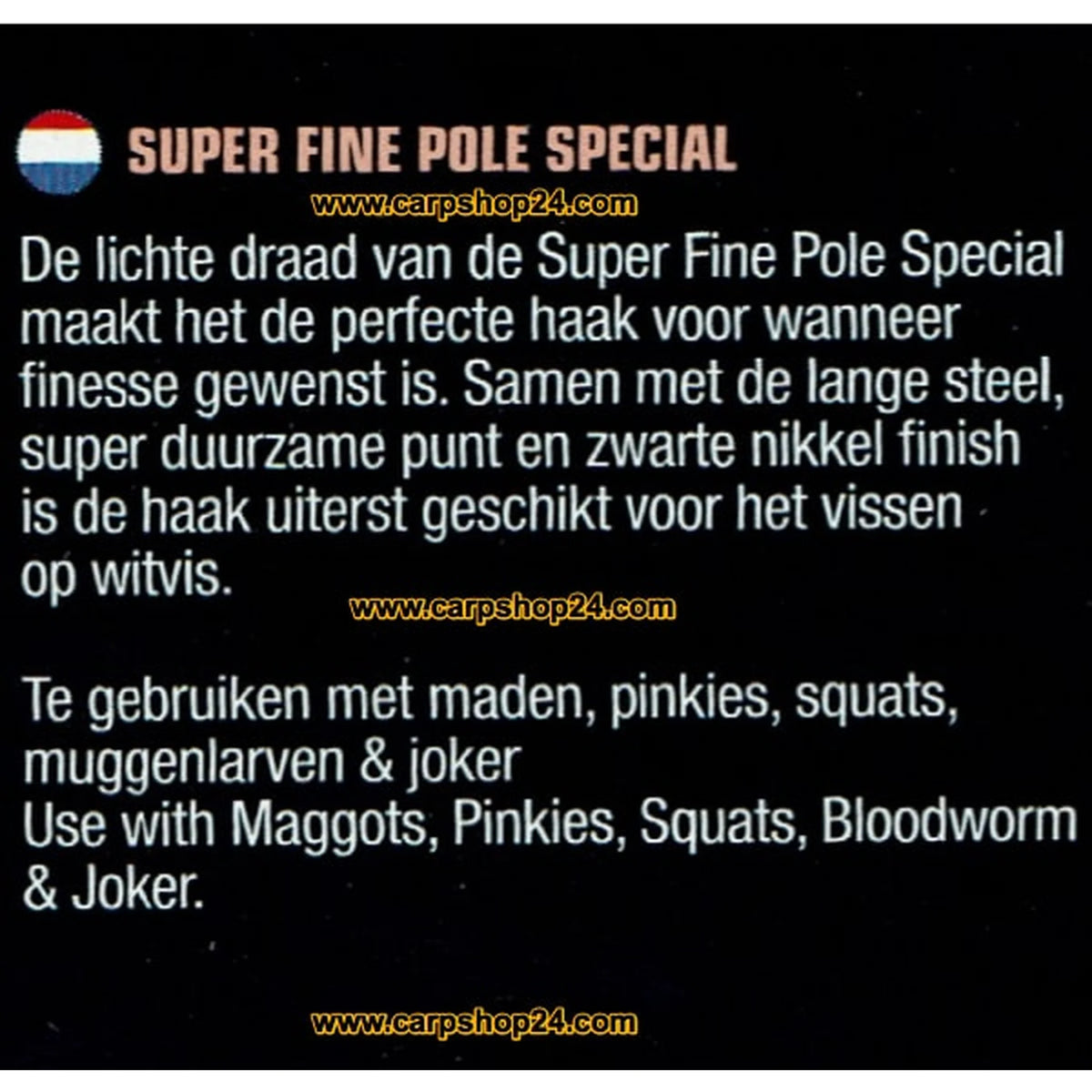 Guru SFPB Super Fine Pole Special - informatie en aassoorten