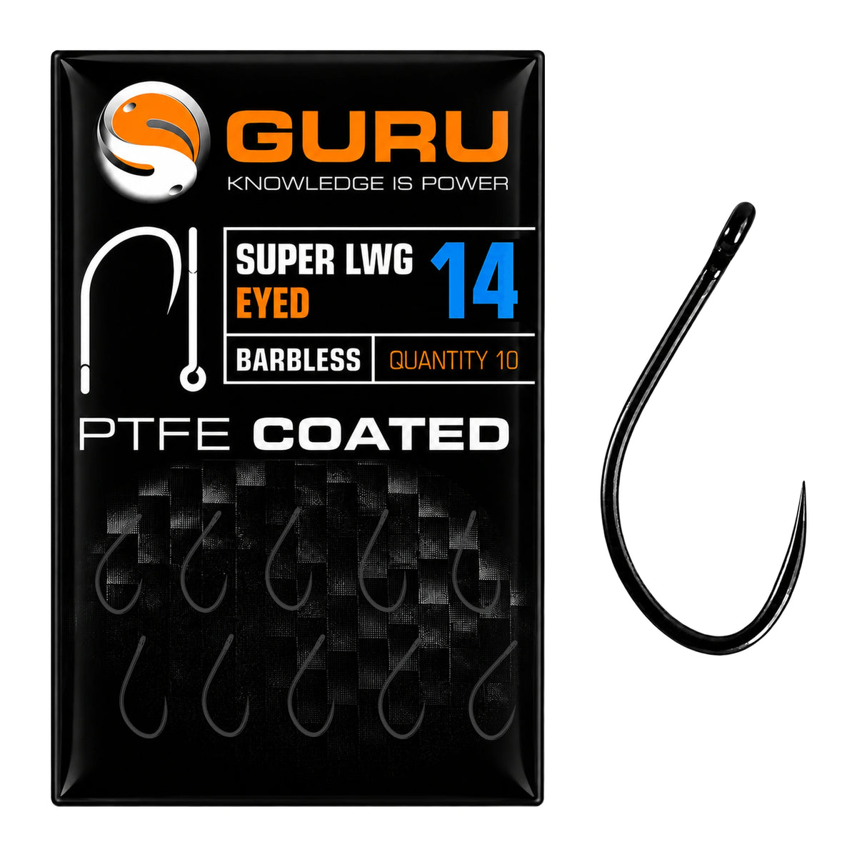 Guru Super LWG Eyed Barbless haakmaat 14