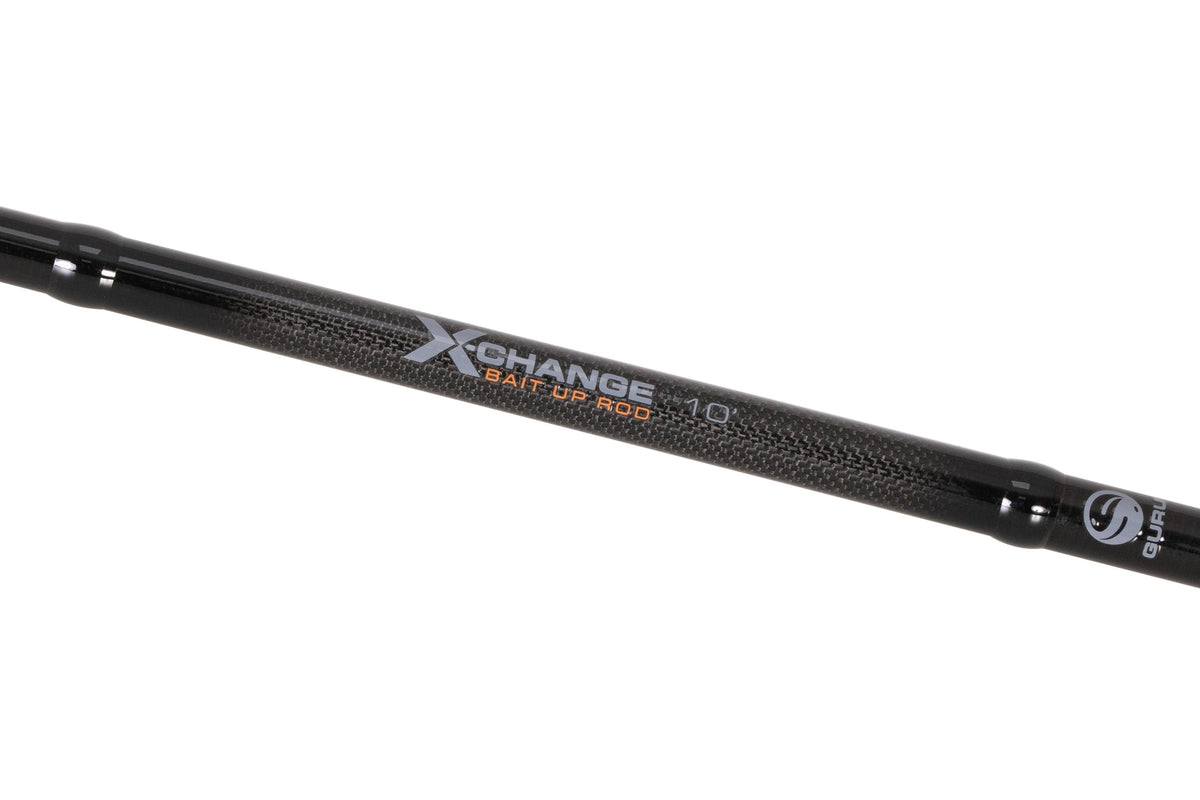 Guru X-Change Bait Up 10ft, originele modelopdruk op de carbonblank
