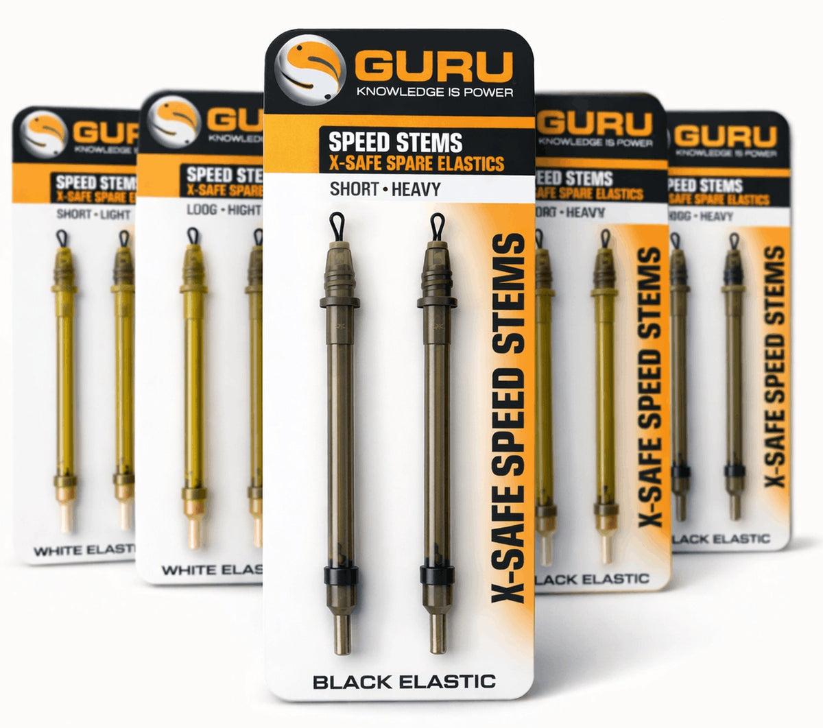 Guru X-Safe Speed Stems reserve-elastieken in vier uitvoeringen