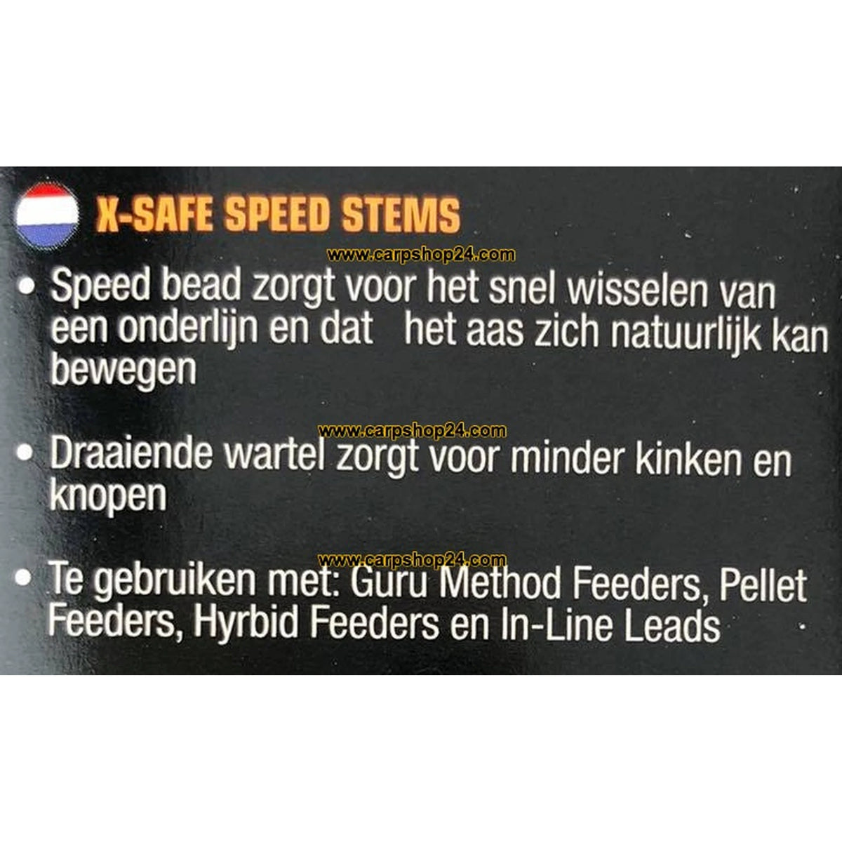 Uitleg over Guru X-Safe Speed Stems met behouden watermerk