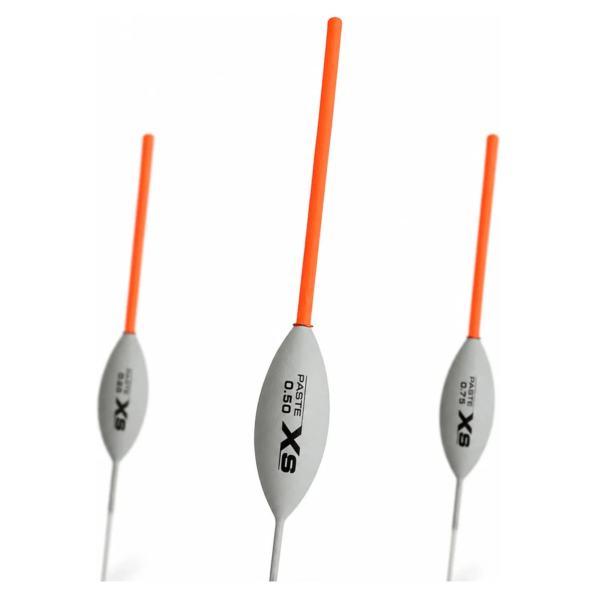 Guru XS Inline Paste dobbers met oranje antennes en grijze lichamen