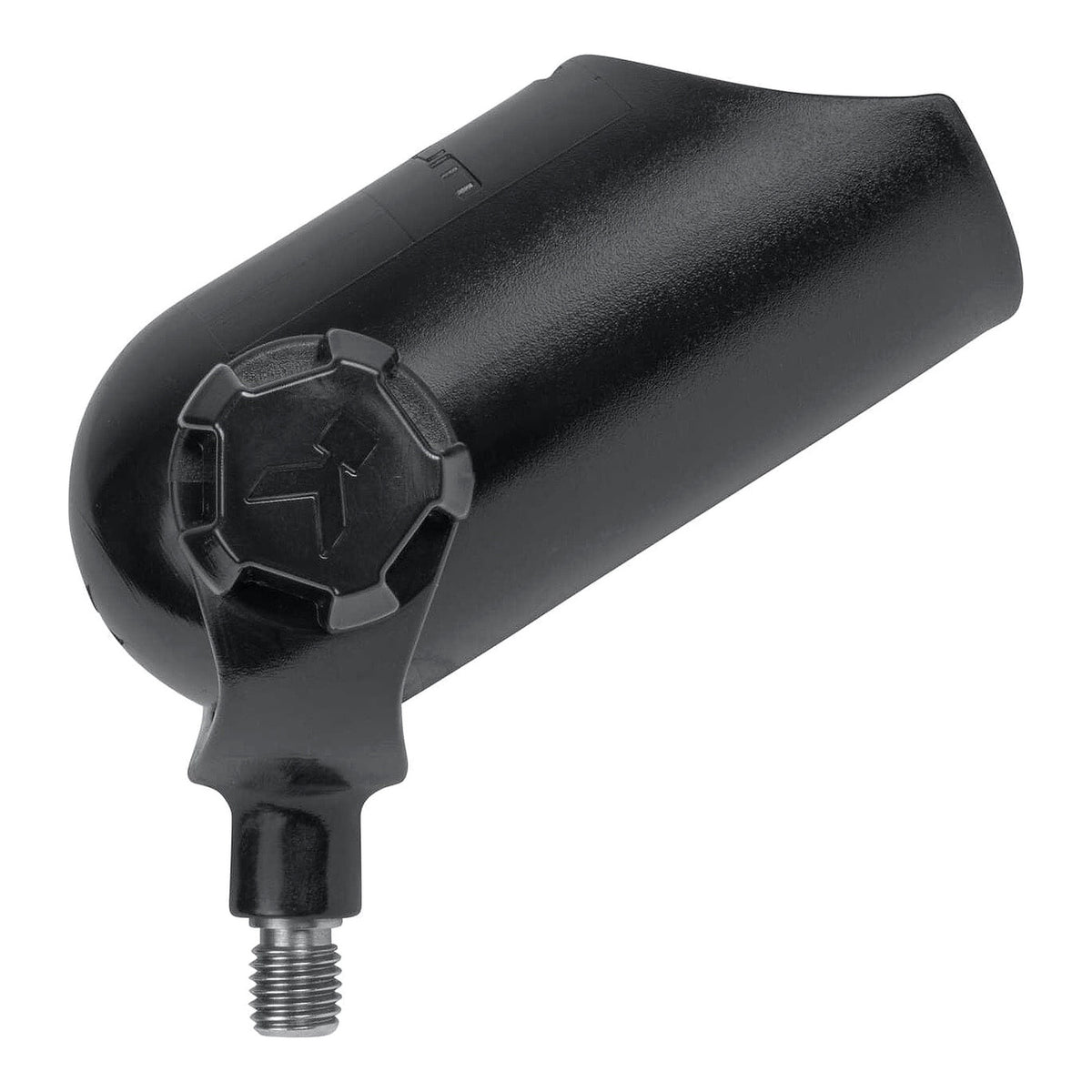 Korum Angle Tilt Butt Cup XL met verstelknop en metalen schroefdraad op witte achtergrond