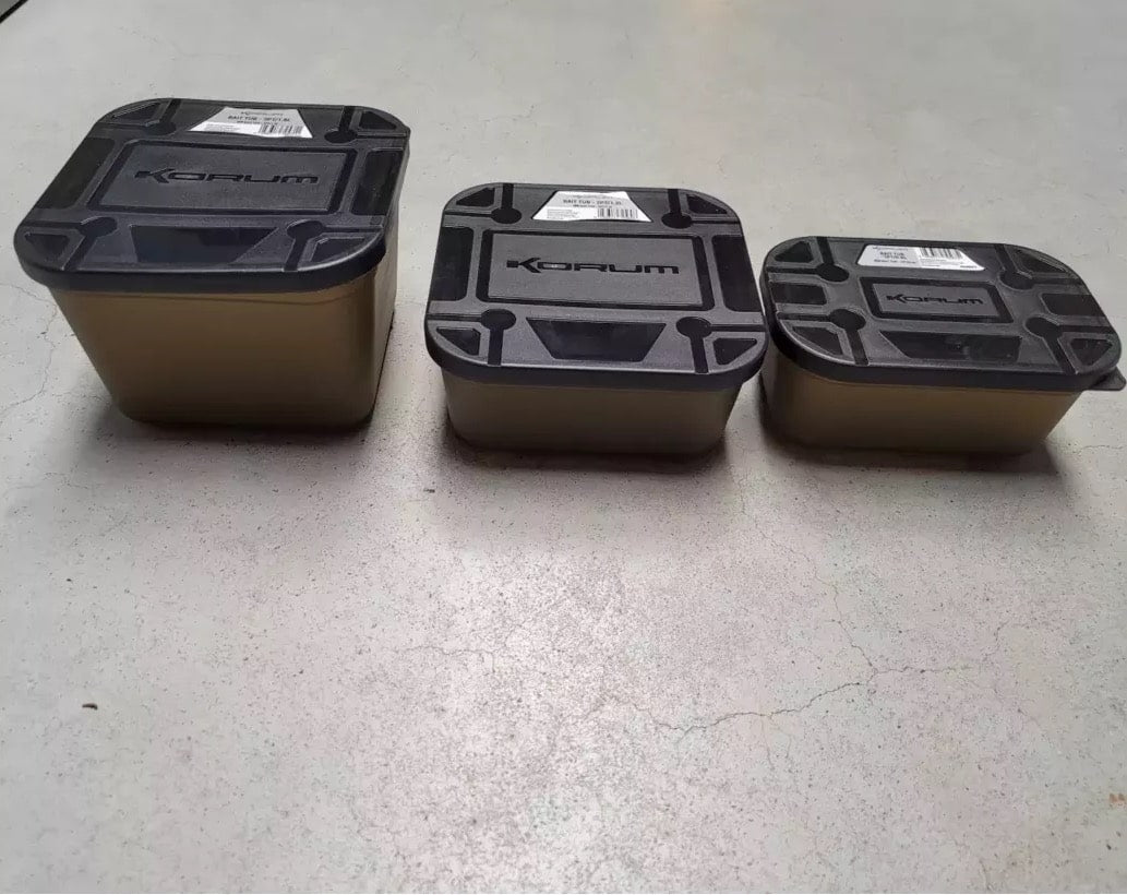 korum bait tubs