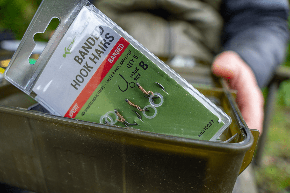 Korum banded hook hairs