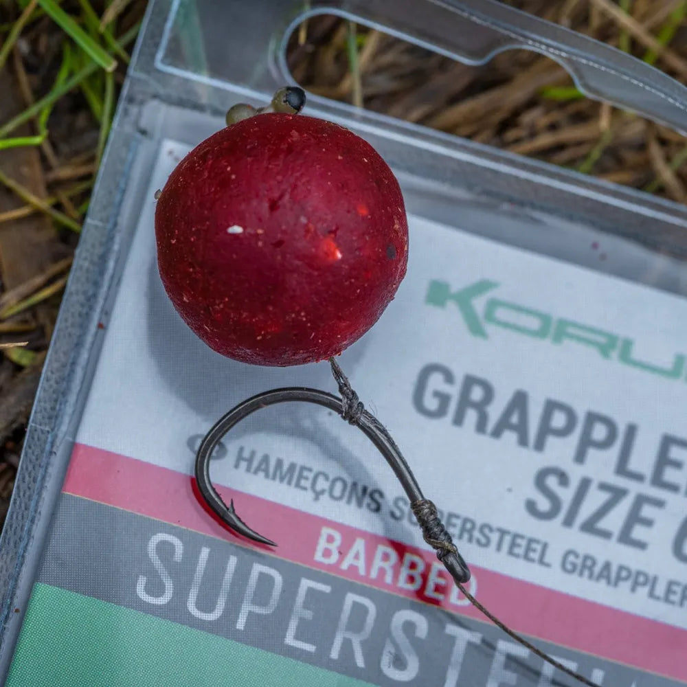 korum grappler hooks barbed barbeel haak