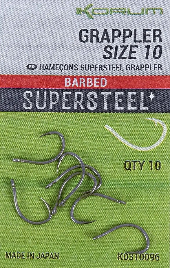 korum grappler hooks barbed barbeel haak