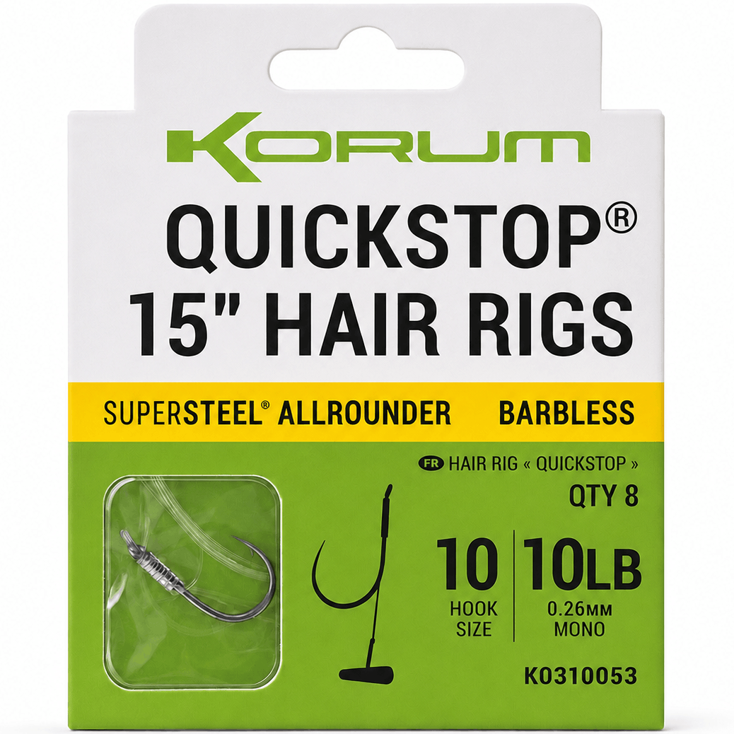 korum-quickstop-hair-rigs-supersteel-allrounder-barbless-barbeel-onderlijnen-size-10-026mm
