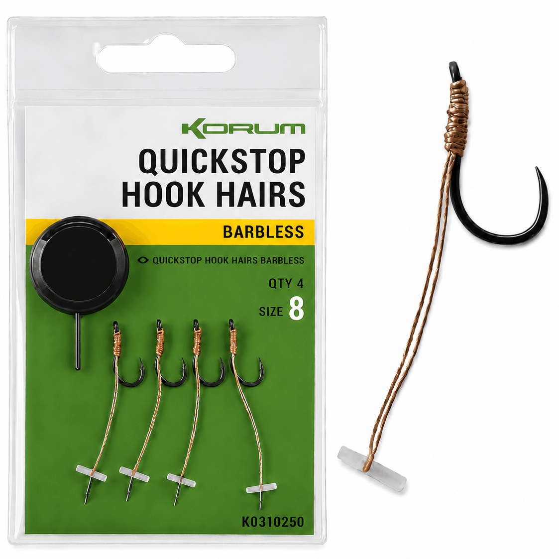 korum-quickstop-hook-hairs-barbless-size-8